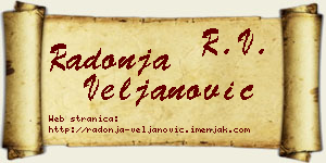 Radonja Veljanović vizit kartica